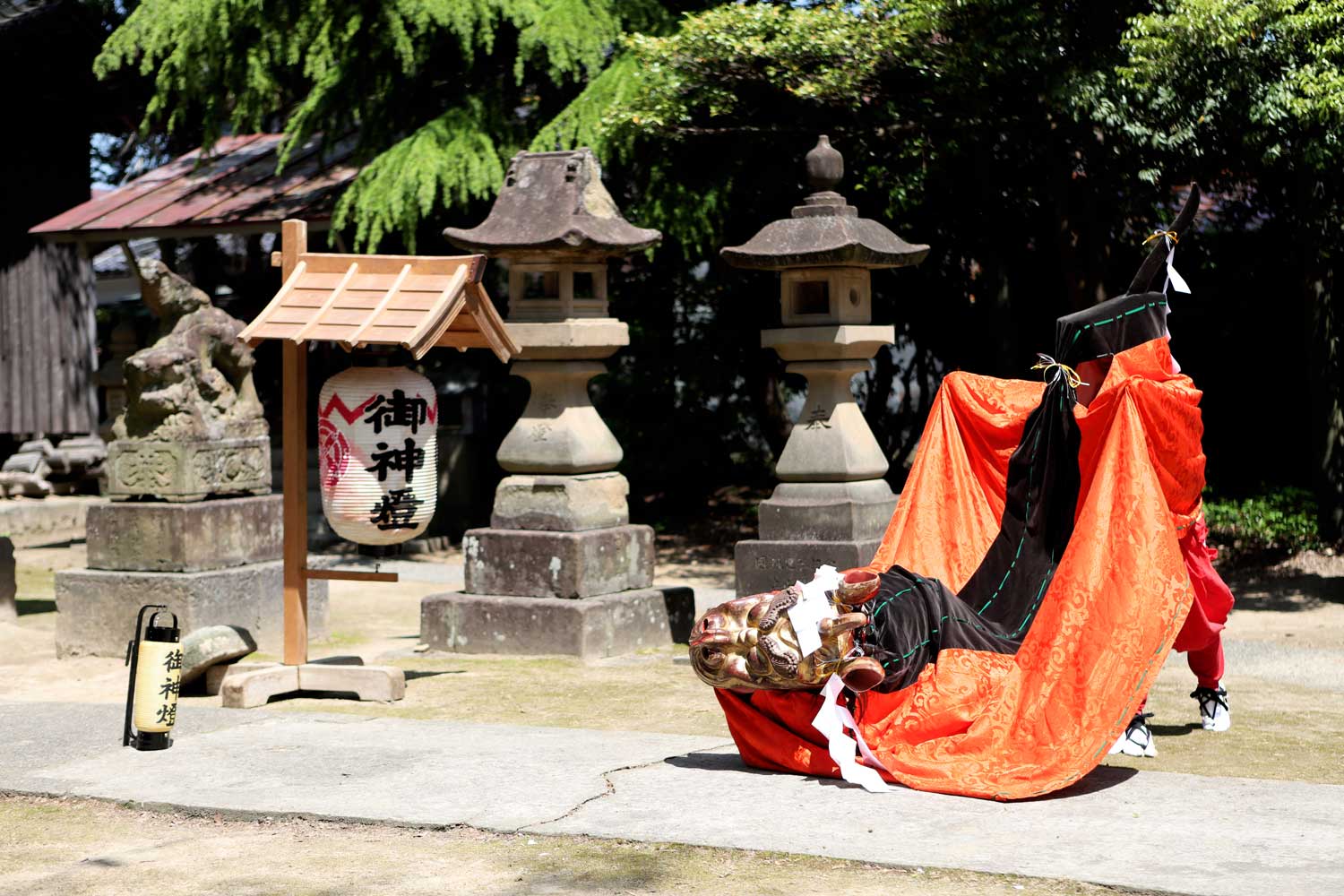 安長神社 麒麟獅子（記録写真撮影）