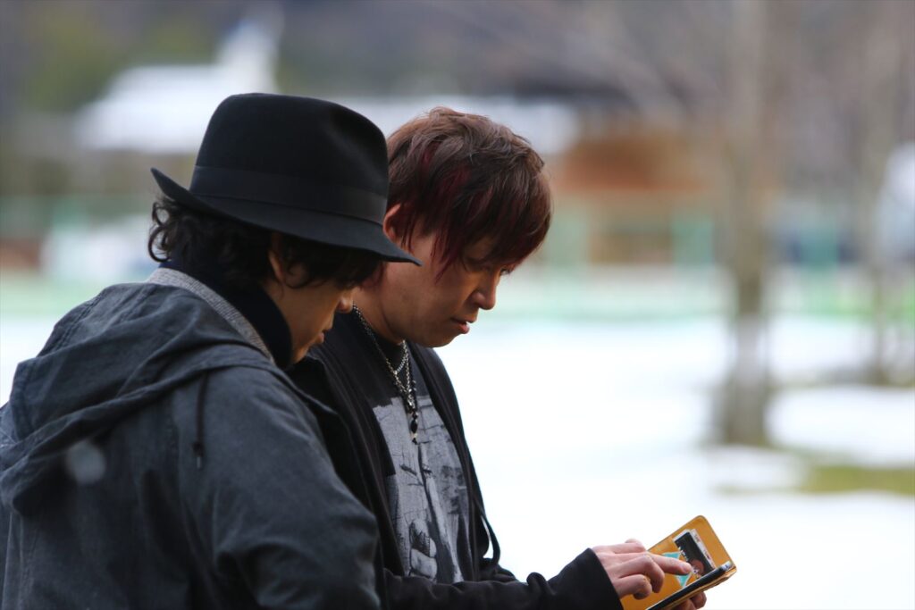 写真撮影 hactoさん 撮影中写真