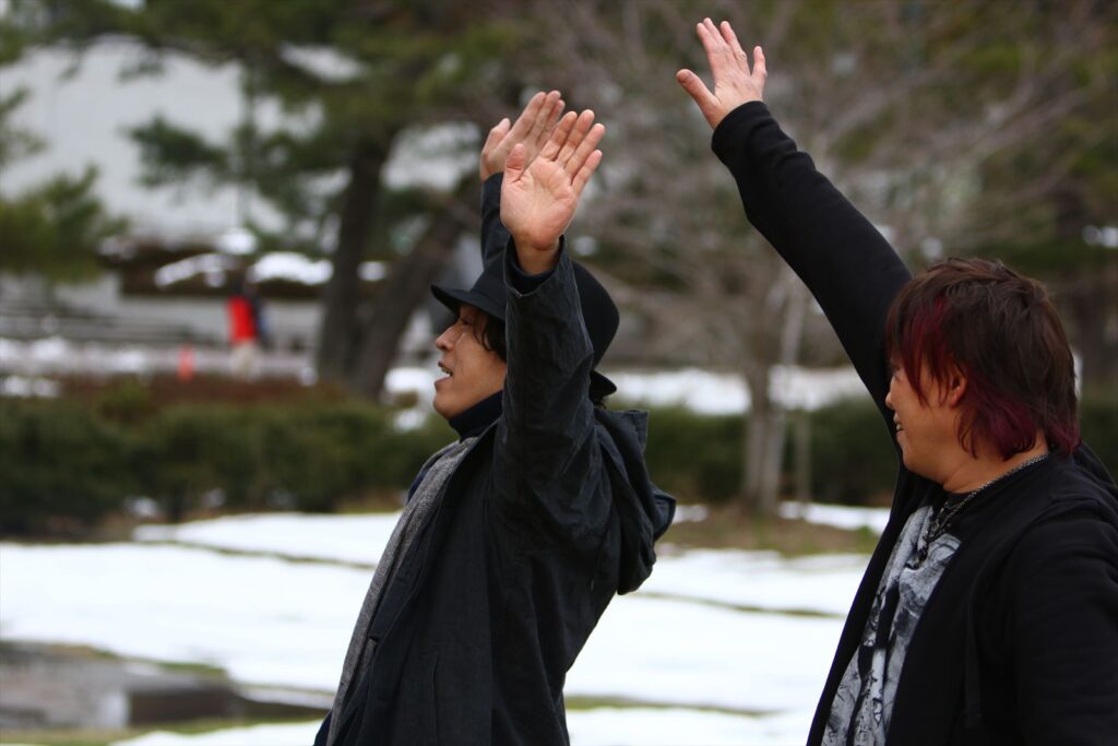 写真撮影 hactoさん 撮影中写真