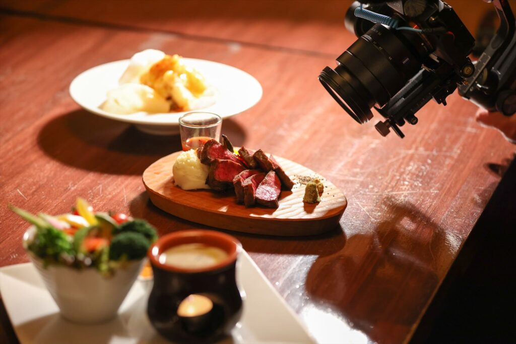 写真撮影 女子一人旅 撮影中写真