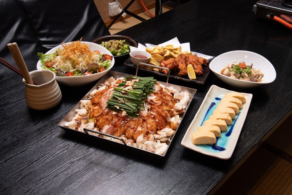 写真撮影 もつ宗 料理、人