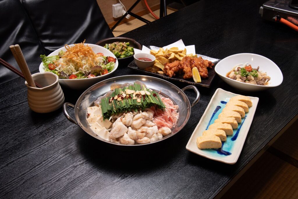 写真撮影 もつ宗 料理、人