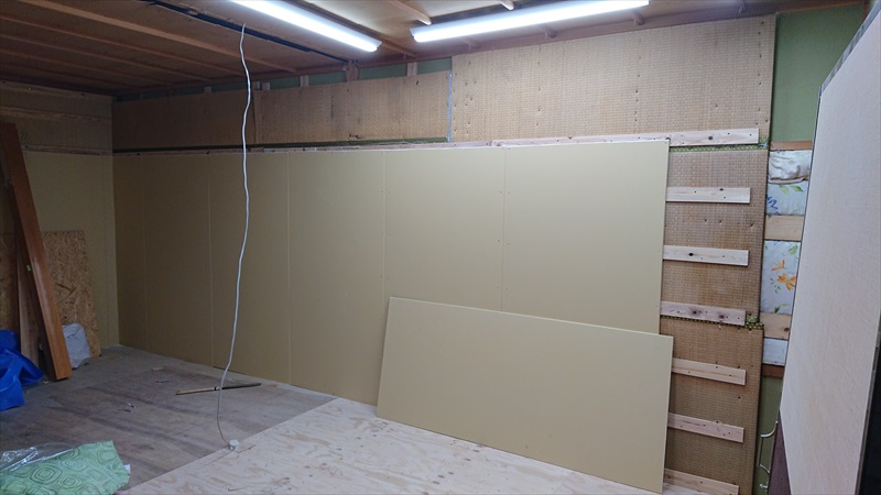 bl00027 スタジオ工事 壁工事