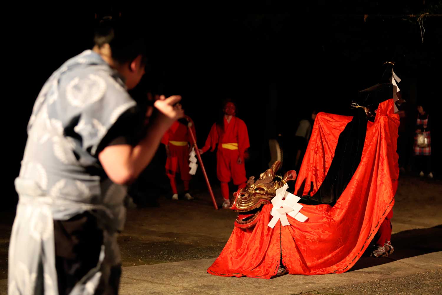 安長神社のお祭り（記録写真撮影）