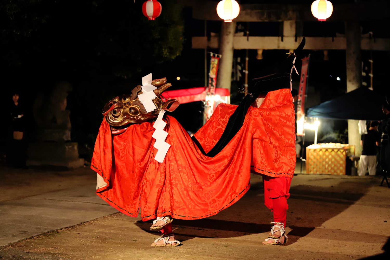安長神社のお祭り（記録写真撮影）