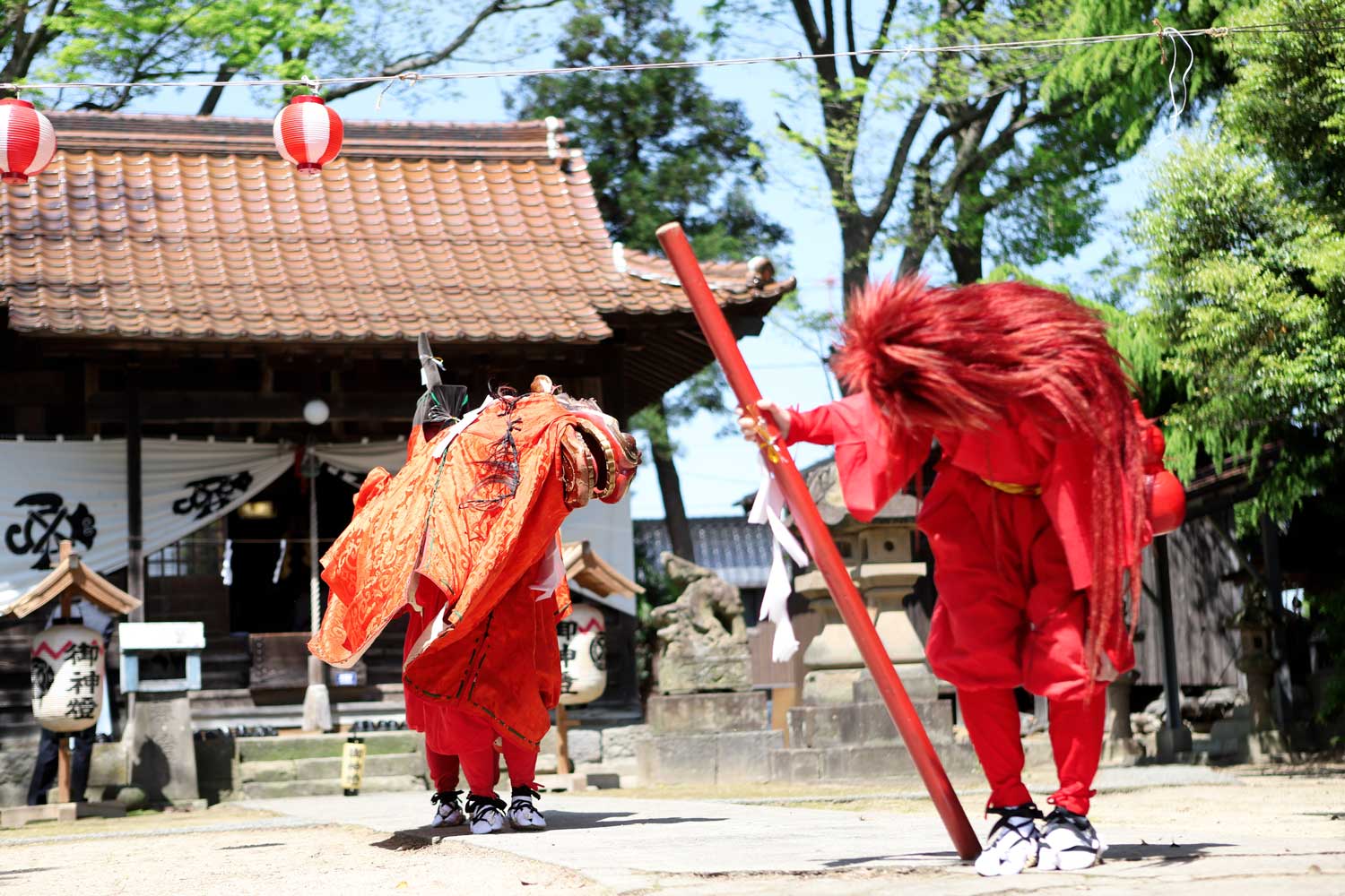安長神社 麒麟獅子(記録写真撮影)