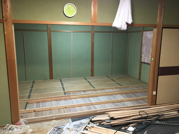 bl00025 スタジオ工事開始