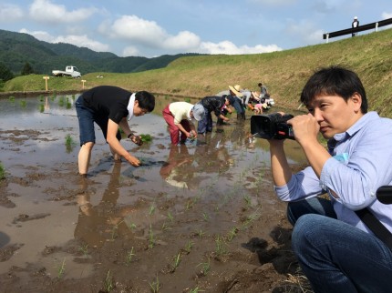 bl00024 岩美町洗井にて「横尾の棚田」撮影